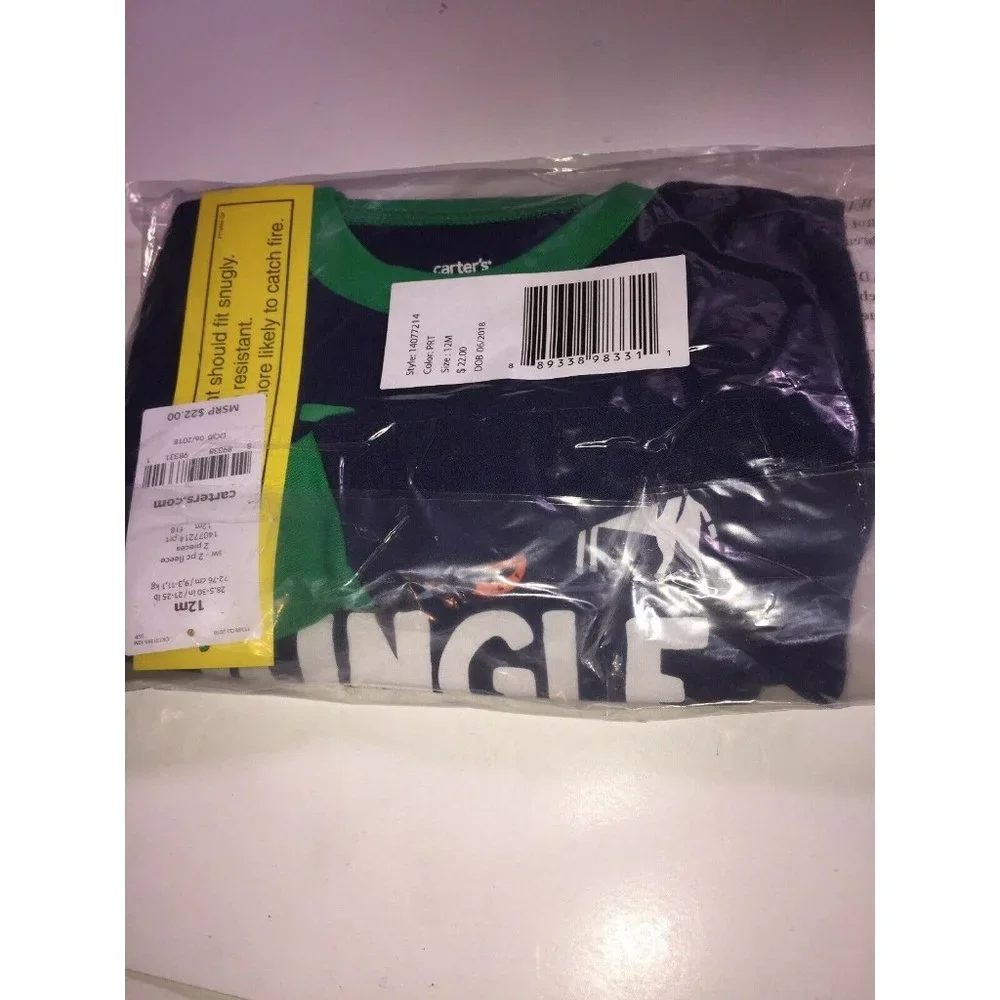 Baby Boy Carter's Jungle Pajama Set, Size 12 Months